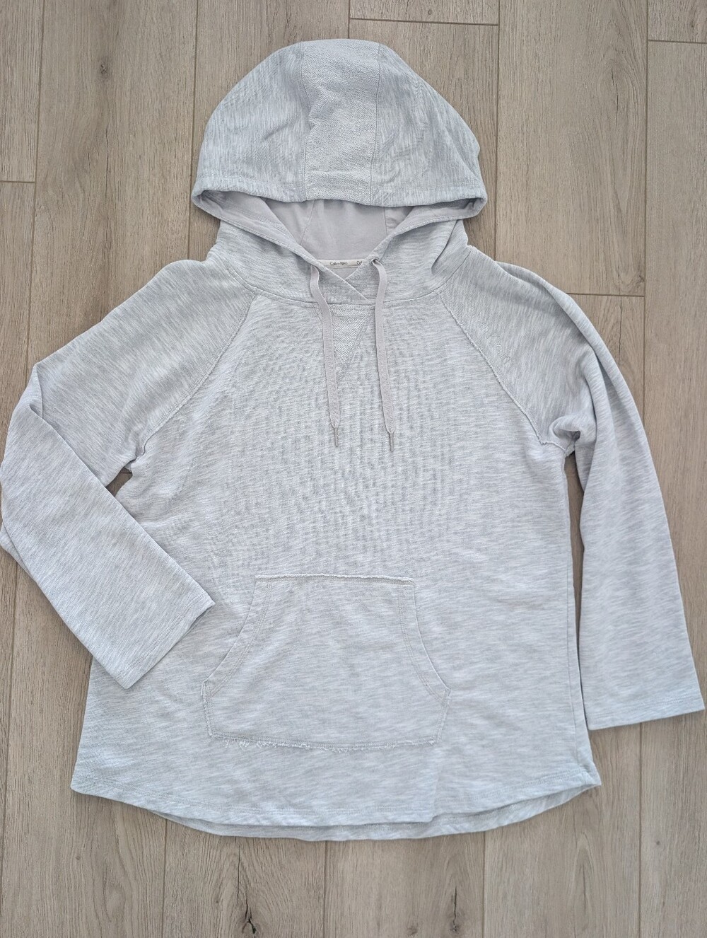 Calvin Klein Gray Hoodie Sweatshirt With Kangaroo Pocket | Size XXL